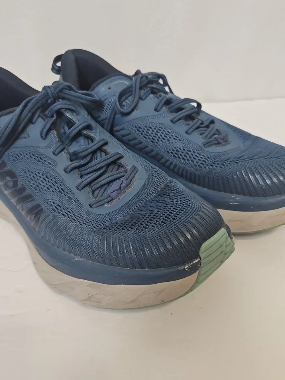 Hoka One One Bondi 7 Men's Sneakers Real Teal Outer Space Sz 10.5 1110518 RTOS